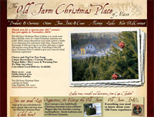Tablet Screenshot of oldfarmchristmas.com